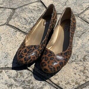 NWOT Leopard Print Wedges